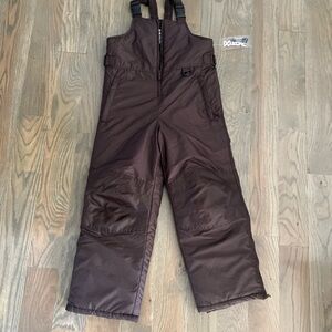 NWT iXtreme Outfitters Snow pants Bib Overall Youth Medium 8 Brown Insulated